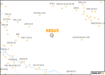 map of Mašun