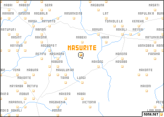 map of Masurite