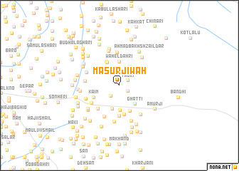 map of Masūr ji Wāh