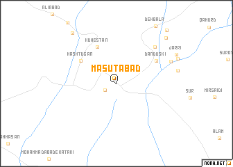 map of Masūţābād