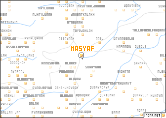 map of Maşyāf