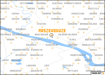 map of Maszewo Duże