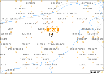 map of Maszów