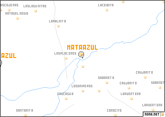 map of Mata Azul