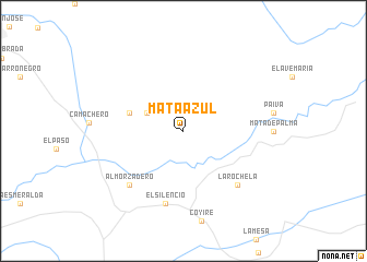 map of Mata Azul