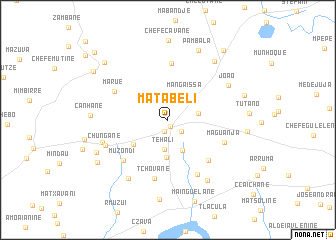 map of Matabeli