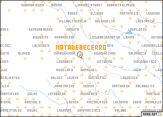 map of Mata de Becerro