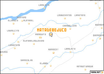 map of Mata de Bejuco