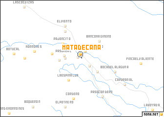 map of Mata de Caña