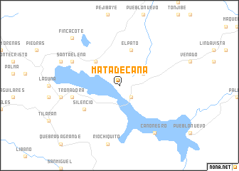 map of Mata de Caña