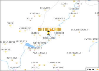 map of Mata de Caña