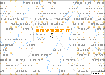 map of Mata de Guabatico