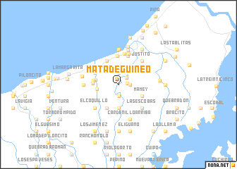 map of Mata de Guineo