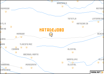 map of Mata de Jobo