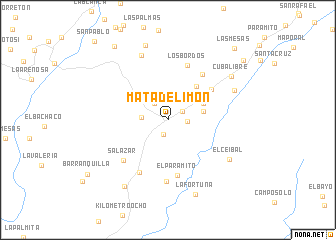 map of Mata de Limón