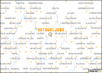 map of Mata del Jobo