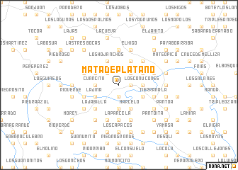 map of Mata de Plátano