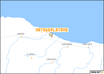 map of Mata de Plátano