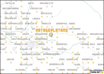 map of Mata de Plátano