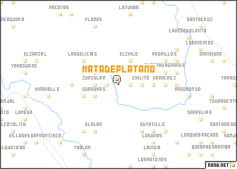 map of Mata de Plátano