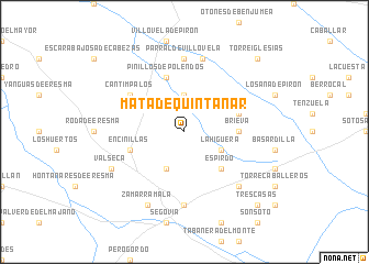 map of Mata de Quintanar