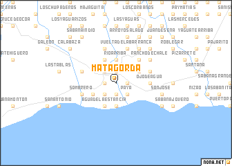 map of Mata Gorda