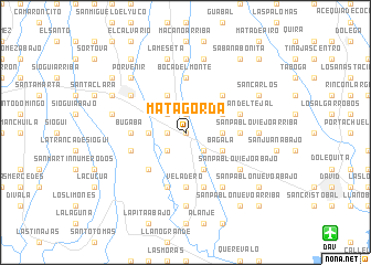 map of Mata Gorda