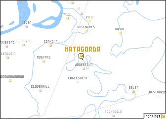 map of Matagorda