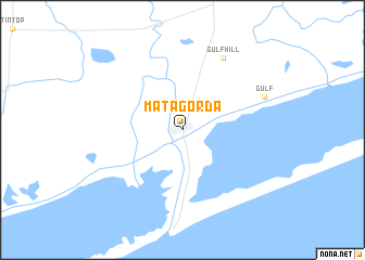 map of Matagorda