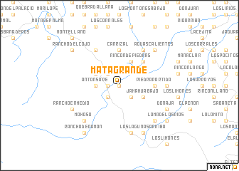 map of Mata Grande