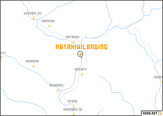 map of Matahiwi Landing