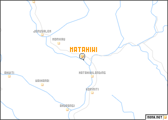 map of Matahiwi