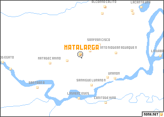 map of Mata Larga