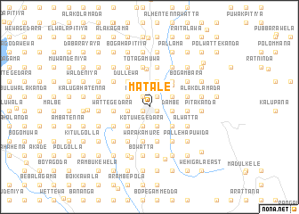 map of Matale