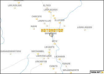 map of Mata Mayor