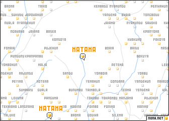 map of Matama