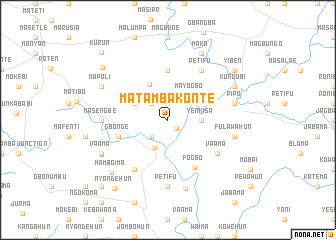 map of Matambakonte