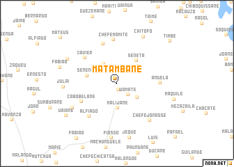 map of Matambane