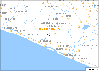 map of Matamoros