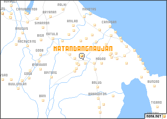 map of Matandang Naujan