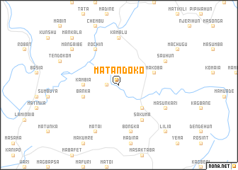 map of Matandoko