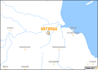 map of Matandu