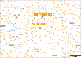 map of Matanovići