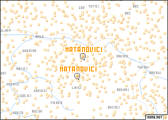 map of Matanovići