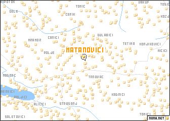 map of Matanovići