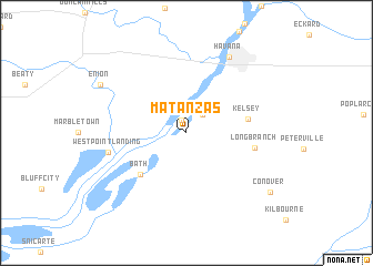 map of Matanzas