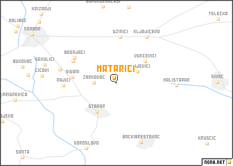 map of Matarići