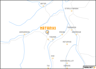 map of Matariki