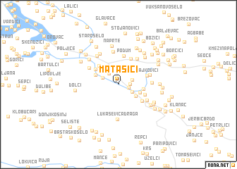 map of Matašići