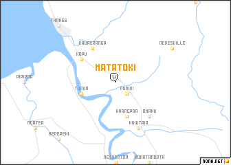 map of Matatoki